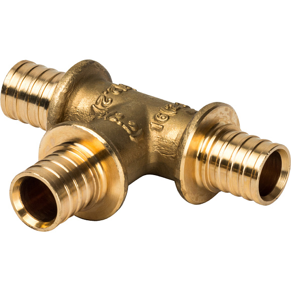 Тройник 16х16х16 для труб PEX аксиальный арт. SFA-0013-000016 STOUT