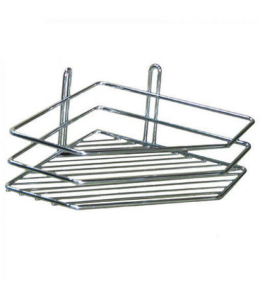 Полка угловая 1-ярусная 4895-1 хром   