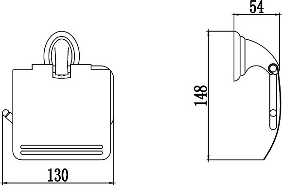 Бумагодержатель с крышкой 3151