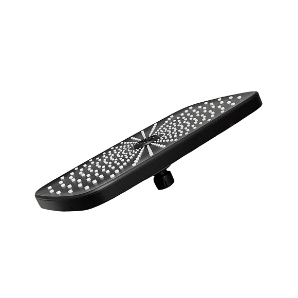 Лейка душевая стационарная 190*299мм ЧЕРНАЯ D-7345