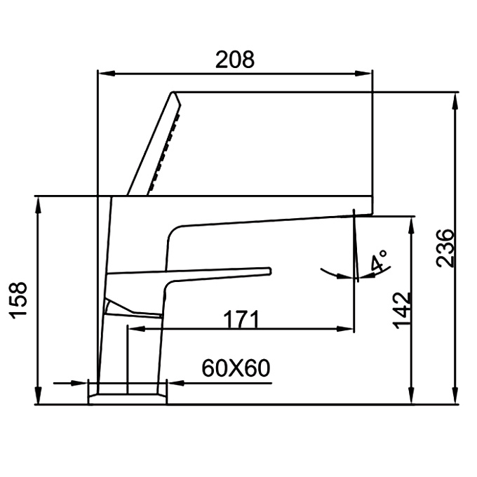 Смеситель на борт ванны FAOP A1109