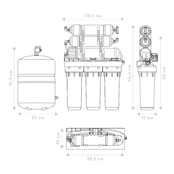 Водоочиститель " Барьер ПРОФИ Осмо 100 М"(с минерализатором) NEW