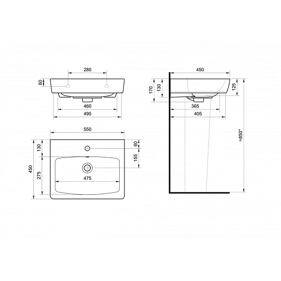 Умывальник "Нео-55" 