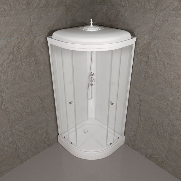 Душевая кабина Экстра 900*900*2150 низкий поддон. светлая