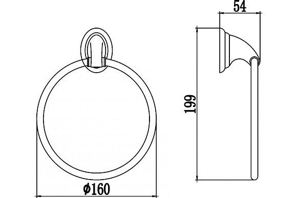 Полотенцедержатель кольцевой 3160