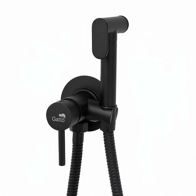 Смеситель гигиенический Gatto-004 Black