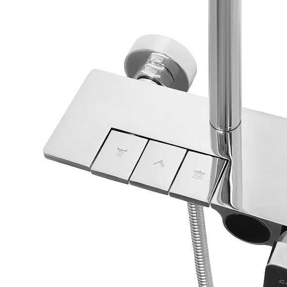 Смеситель для душа стационарный ГЕККО LM-2264-CP Chrome