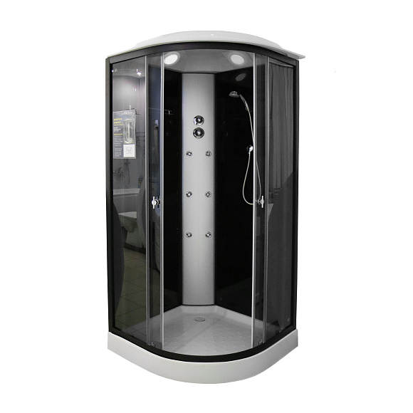 Душевая кабина L 990G GEKKO 90*90*2150 Black