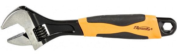 Ключ разводной 250 мм, двухкомпонентная рукоятка // Sparta 15543