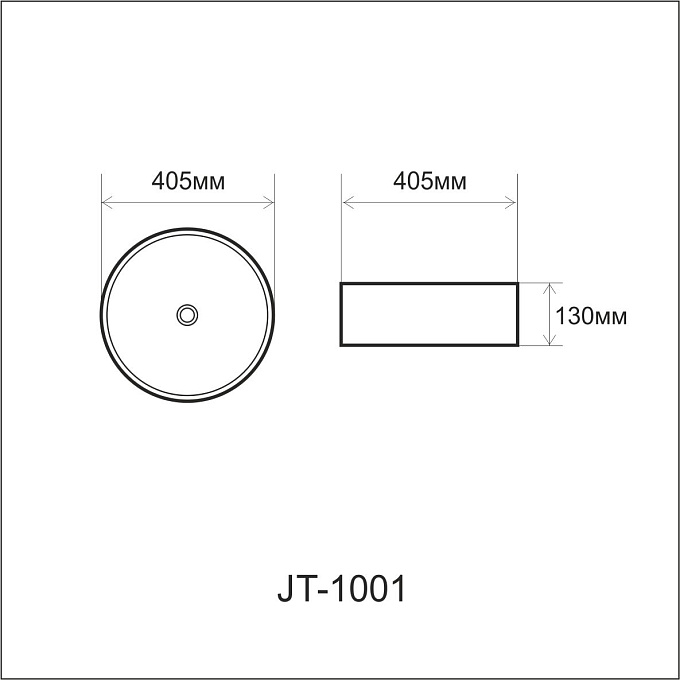 Раковина накладная GEKKO JT-1001 white
