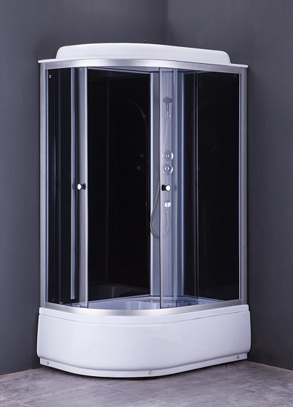 Душевая кабина 7120R GEKKO 120*80*2150 правая. глубокий поддон. темная