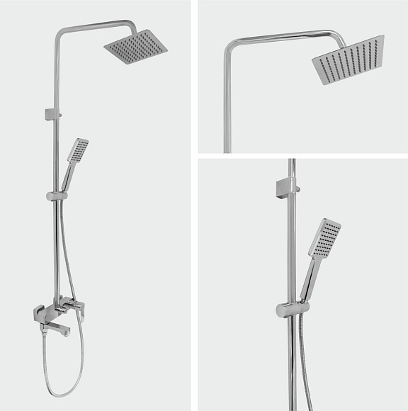 Смеситель/душа стационарный ГЕККО IB-2871C