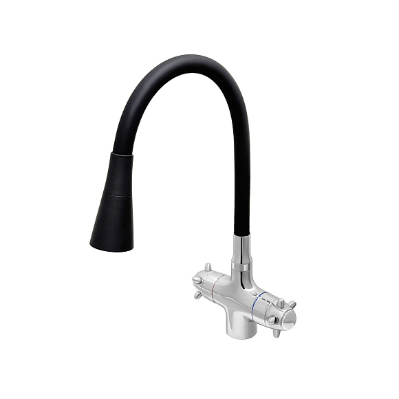 СМ-МЛ3 МИНАР/СМАРТ гибкий излив ЧЁРНЫЙ (Гекко)