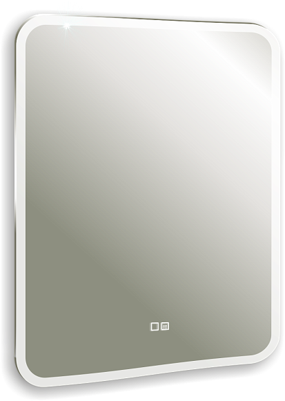 Зеркало Стив 600*800-2 (прямоуг-е), с LED-подсветкой ,подогрев сенсор. выкл.