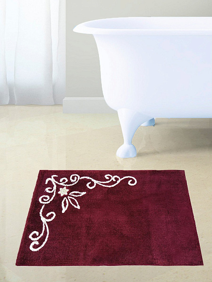Коврик д/ванной LC бордо 50*80 акрил NFL-06/1