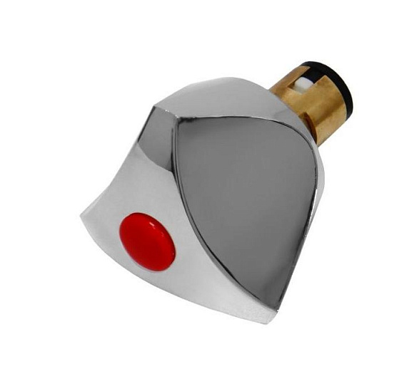 Кран-букса керамическая маховик Дельта хром для Российских смесителей