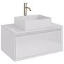 Тумба INSIGHT 80 подв.стекл.стол.с отв. для установки накл. умыв. и см.  арт. 99.9200