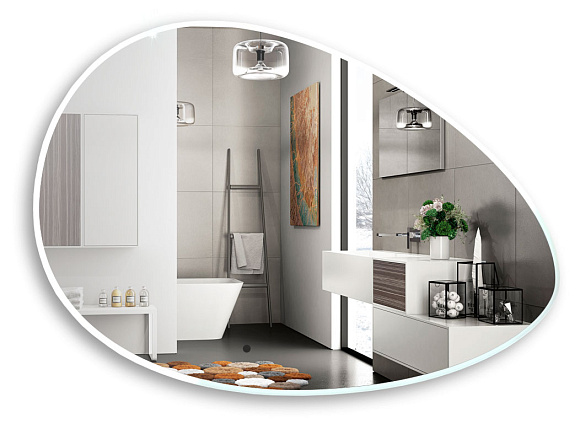 Зеркало Омега 920*600 (бесконтактный сенсорный выключатель)