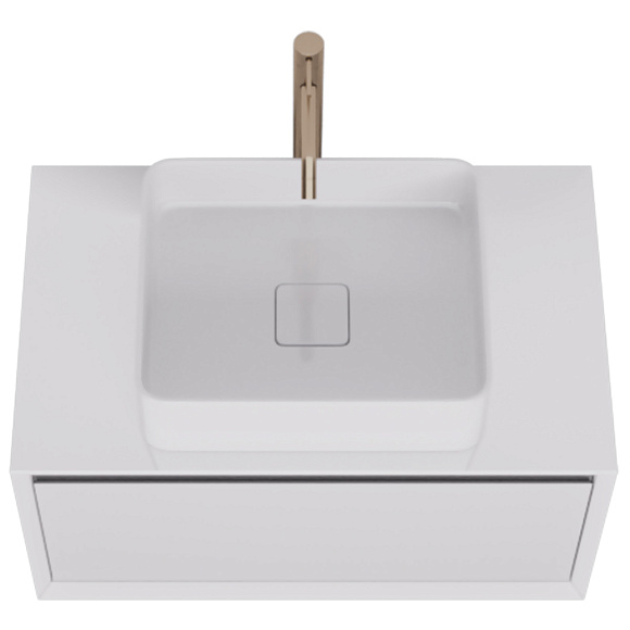 Тумба INSIGHT 80 подв.стекл.стол.с отв. для установки накл. умыв. и см.  арт. 99.9200