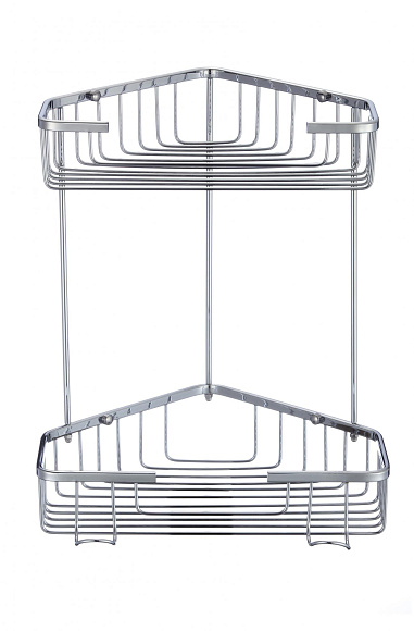 Полка решетчатая угловая 2-х ярусная S-2832-2