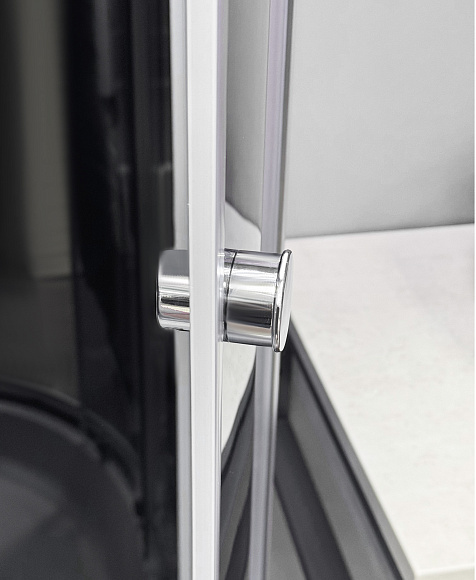 Душевая кабина 7120L GEKKO 120*80*2150 левая. глубокий поддон. темная