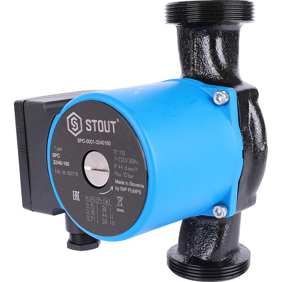 Насос циркуляционный 32/40 - 180 STOUT арт. SPC-0001-3240180