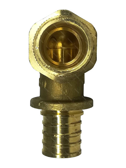 Угольник -переходник с нар.р. 20XRх1/2" для труб PEX аксиальный арт. SFA-0005-002012 STOUT