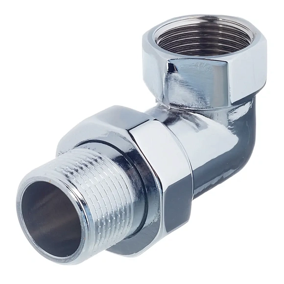Присоединитель 25 угловой ХРОМИРОВАННЫЙ