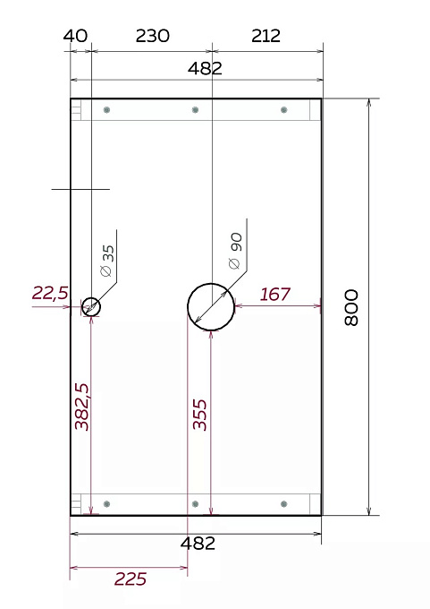 Тумба GRUNGE LOFT 80П 1в.я Бетон темно-серый