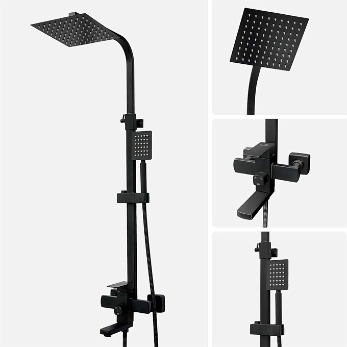 Смеситель/душа стационарный Gatto L06H Black