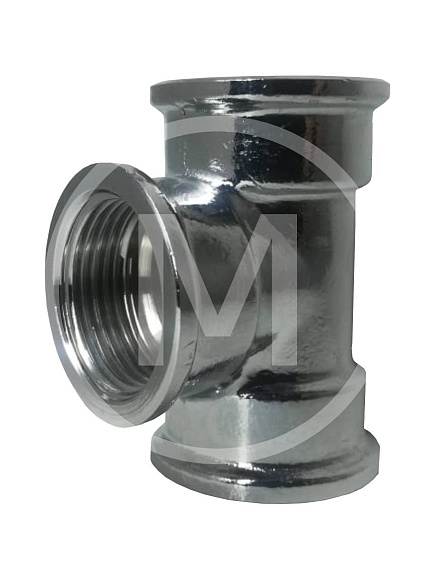 Тройник 1/2" вн/вн/вн ХРОМ (200-007) лат