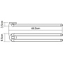 Держатель полотенец двойной K-6231 Rhein WK