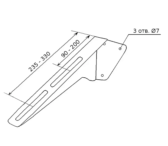 Кронштейн для умыв. " Пилот"