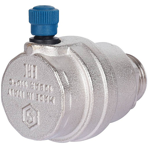 Воздухоотводчик автоматический боковой. выпуск НР 1/2" никель STOUT арт. SVS-1012-000015