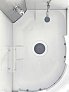 Душевая кабина 7121MR GEKKO 120*80*2150 правая. низкий поддон. светлая