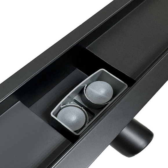 Трап душевой линейный нерж. 600мм ЧЕРНЫЙ КЕ-101А GEKKO