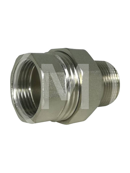 Присоединитель 11/4" прямой вн/нар (190-015) лат