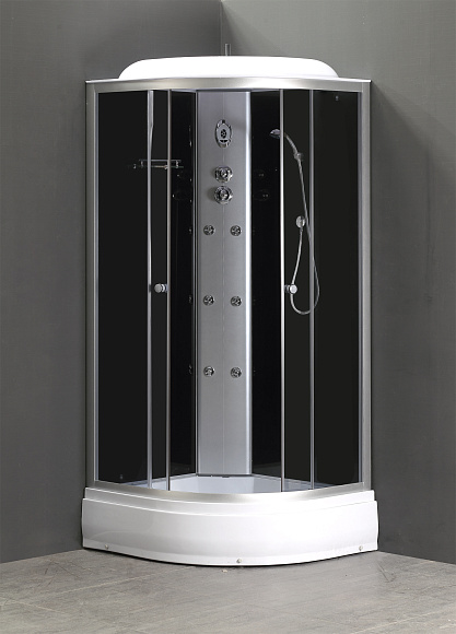 Душевая кабина 1100GC GEKKO 100*100*2150 черная панель