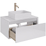 Тумба INSIGHT 80 подв.стекл.стол.с отв. для установки накл. умыв. и см.  арт. 99.9200