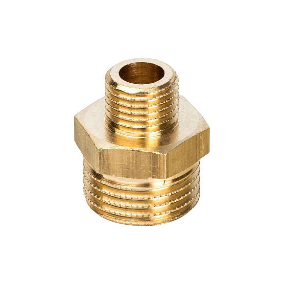 Ниппель НН никелированный 1/2*1/4 арт. SFТ-0003-001214 STOUT