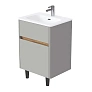 Тумба под раковину Mona "Rondy" 60 Н 2я агатовый серый