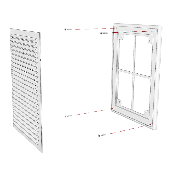 Решетка вентиляц. с сеткой 2525Р(250*250)