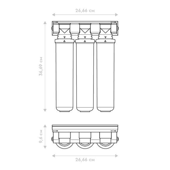 Фильтр "Барьер EXPERT Standart" без крана и ADP