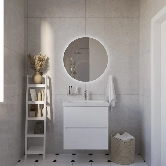 Тумба под раковину Veil "Como" 60П 2я белая аляска