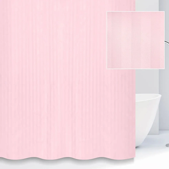 Штора 180Х200  S-1820 С жаккартовые,розовые (полосы)