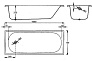 Ванна стальная 1.6м BLB  
