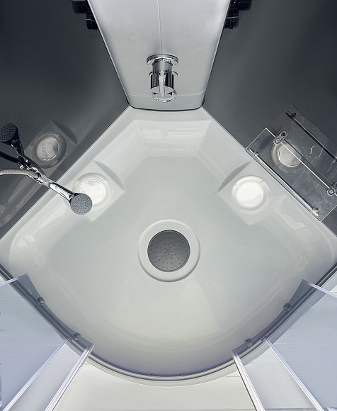 Душевая кабина 7690 GEKKO 900*900*2150 глубокий поддон. темная