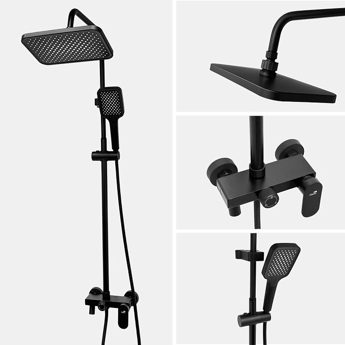 Смеситель/душа стационарный Gatto MS-8026 Black