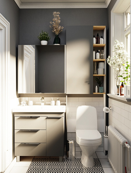 Шкаф Gaula 60H 1д Black