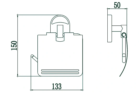 Бумагодержатель с крышкой 7051